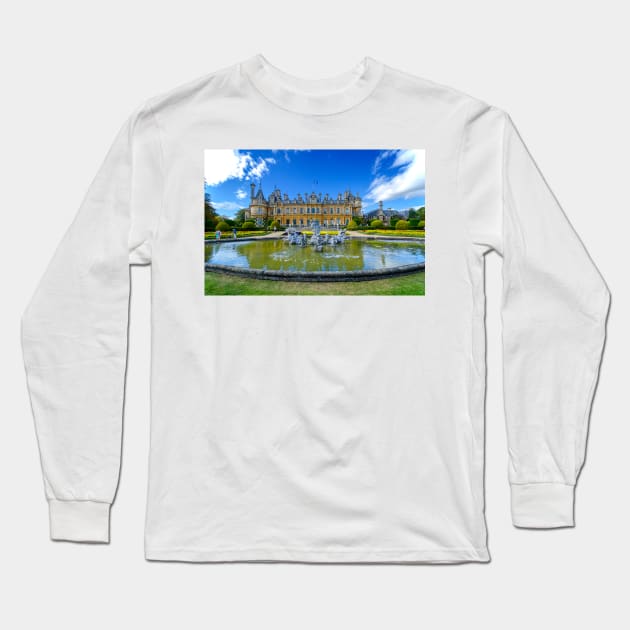 The Pond and Manor at Waddesdon Long Sleeve T-Shirt by BrianPShaw